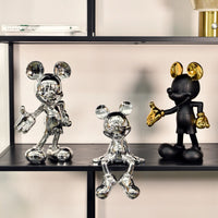 Zeichentrickfigur - Silbener glänzender Micky Maus Sammlerstück - wel.Mickey Mouse