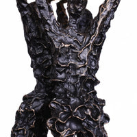 Dekofigur - mit Goldkugel - Metallskulptur Symbolfigur Teatro