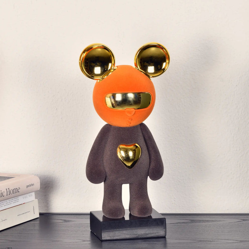 Sammlerfigur - Pop-Art Figur Mickey Mouse Comic Skulptur Goldie Maus