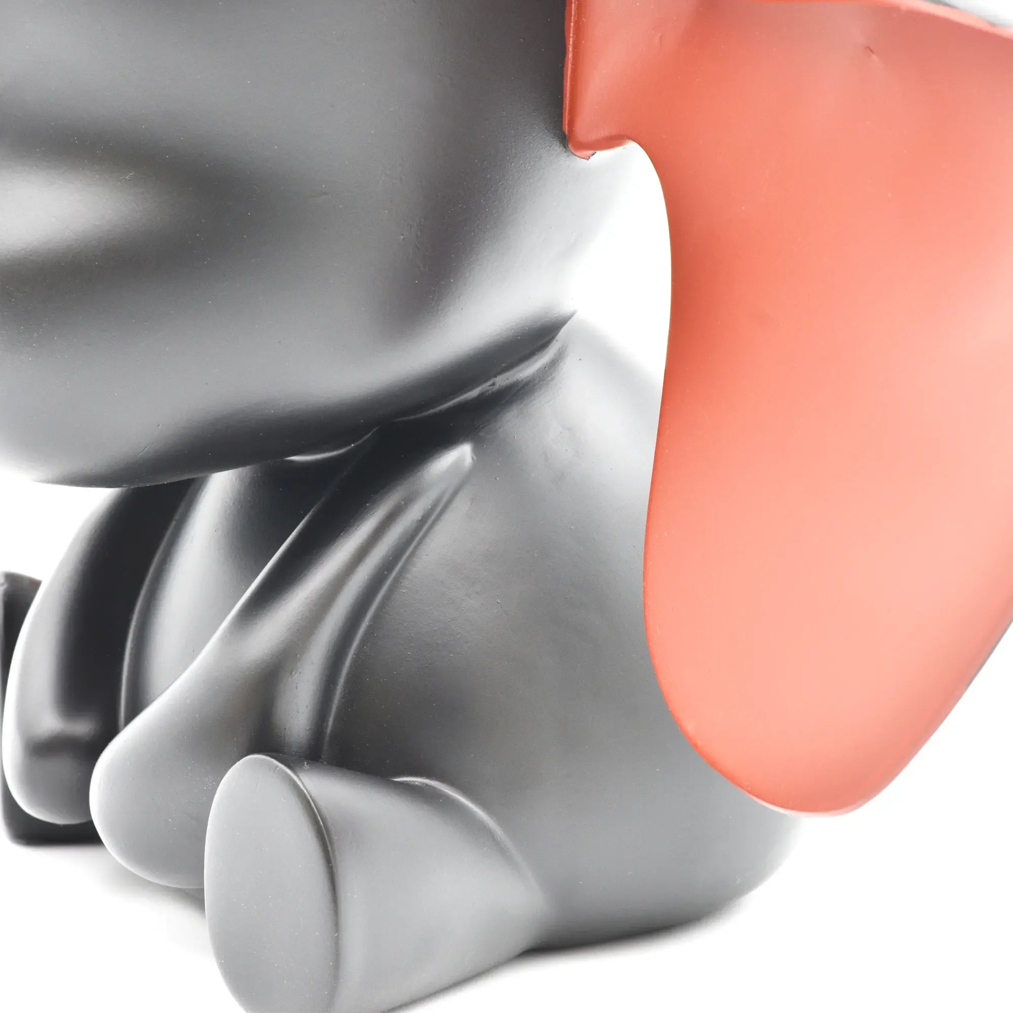 Cartoonfigur - Deko Skulptur Pop‑Art Jumbo Elefant schwarz Abstrakte – Cartoon-Toy – Designdeko Elephas Dumbo Sitzend