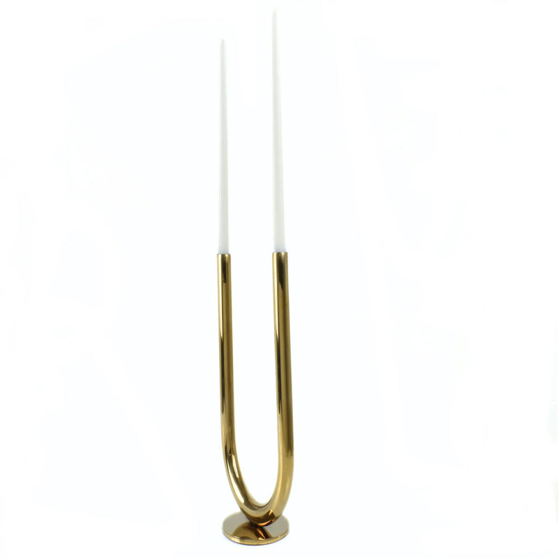 Kerzenständer-Set - U-Form Stabkerzen - Designer Kerzenhalter Leuchter Enamigi