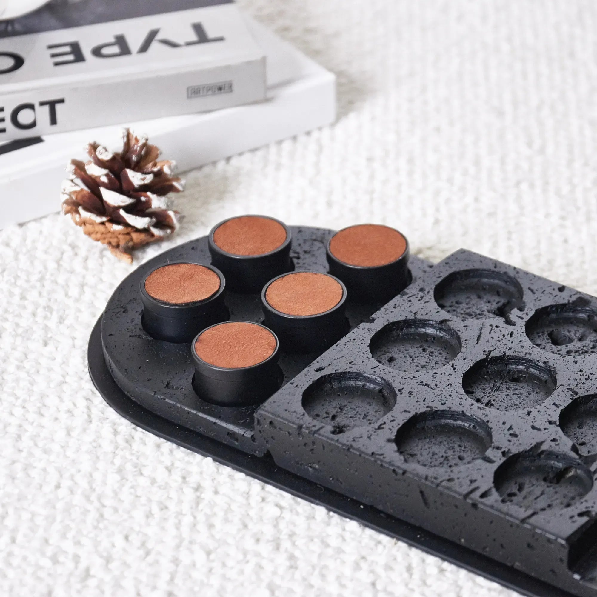 Tischspiel - Tic-Tac-Toe - Modernes Drei-Gewinnt edles Brettspiel Élégance