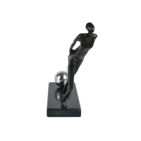 Dekofigur - symbolisch - Moderne Metallfigur Stahl Menschskulptur Persévérance