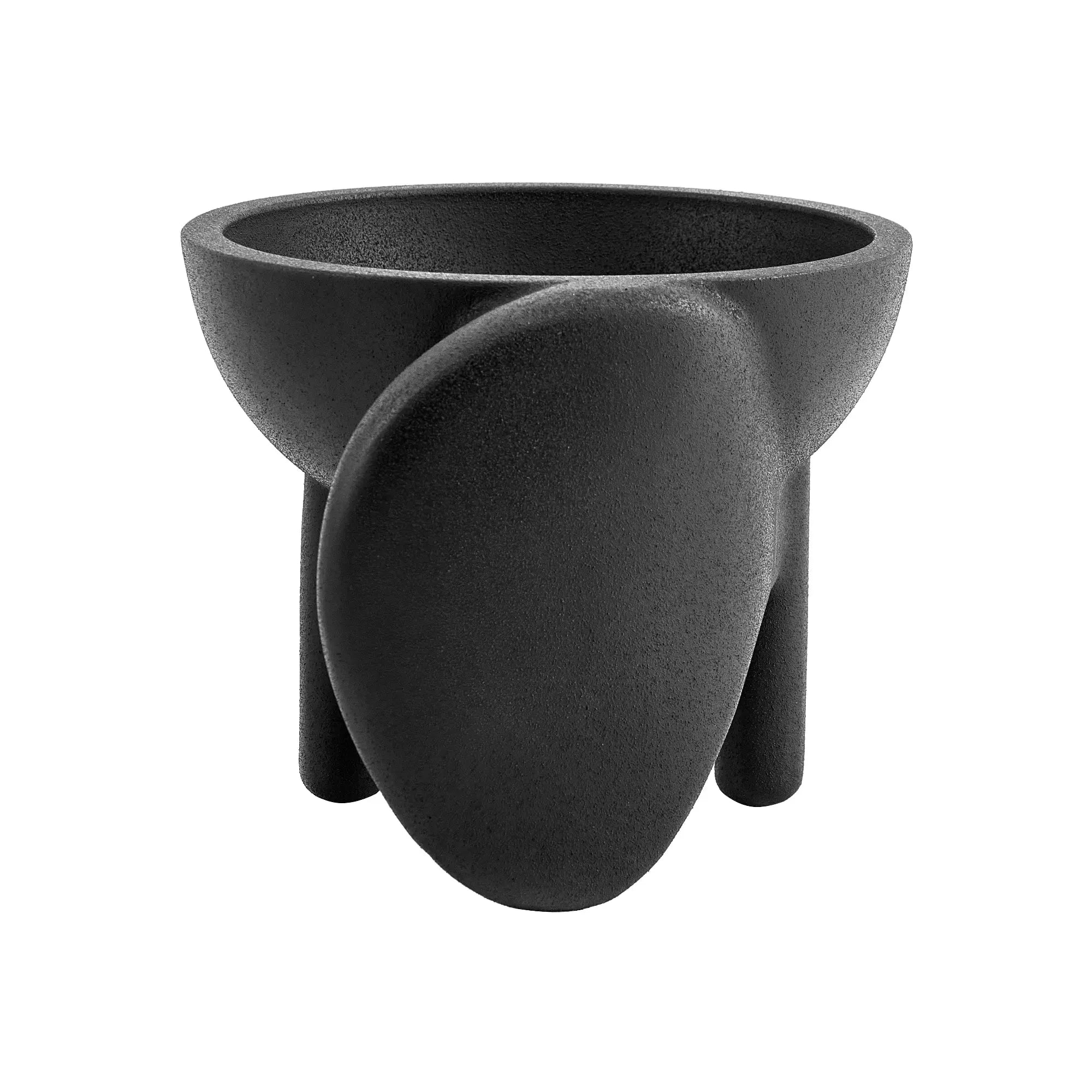 Fruchtschale - auf 3 Füßen - Dekorative Design Fruchtschale Bosfor