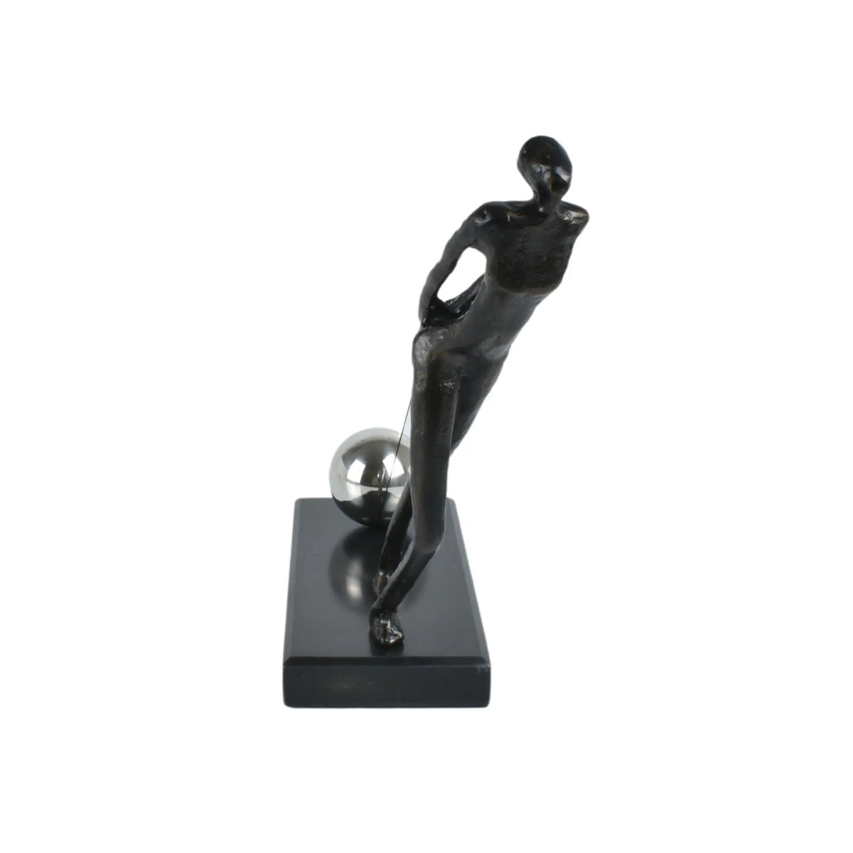 Dekofigur - symbolisch - Moderne Metallfigur Stahl Menschskulptur Persévérance