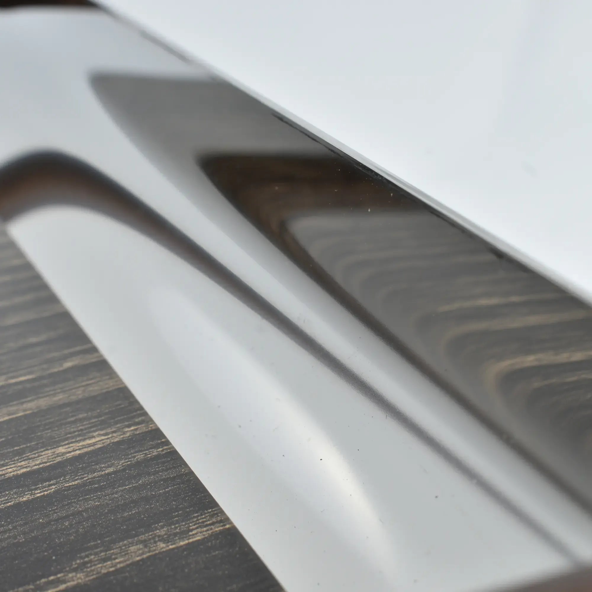 Serviertablett - rechteckig mit Holzgriffen - Holz-Edelstahltablett Deko-Tablett Holzmaserung Tray Perfecta