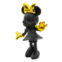 Zeichentrickfigur - Lachende Goldene Minnie Maus Sammlerstück - wel.Minnie Mouse