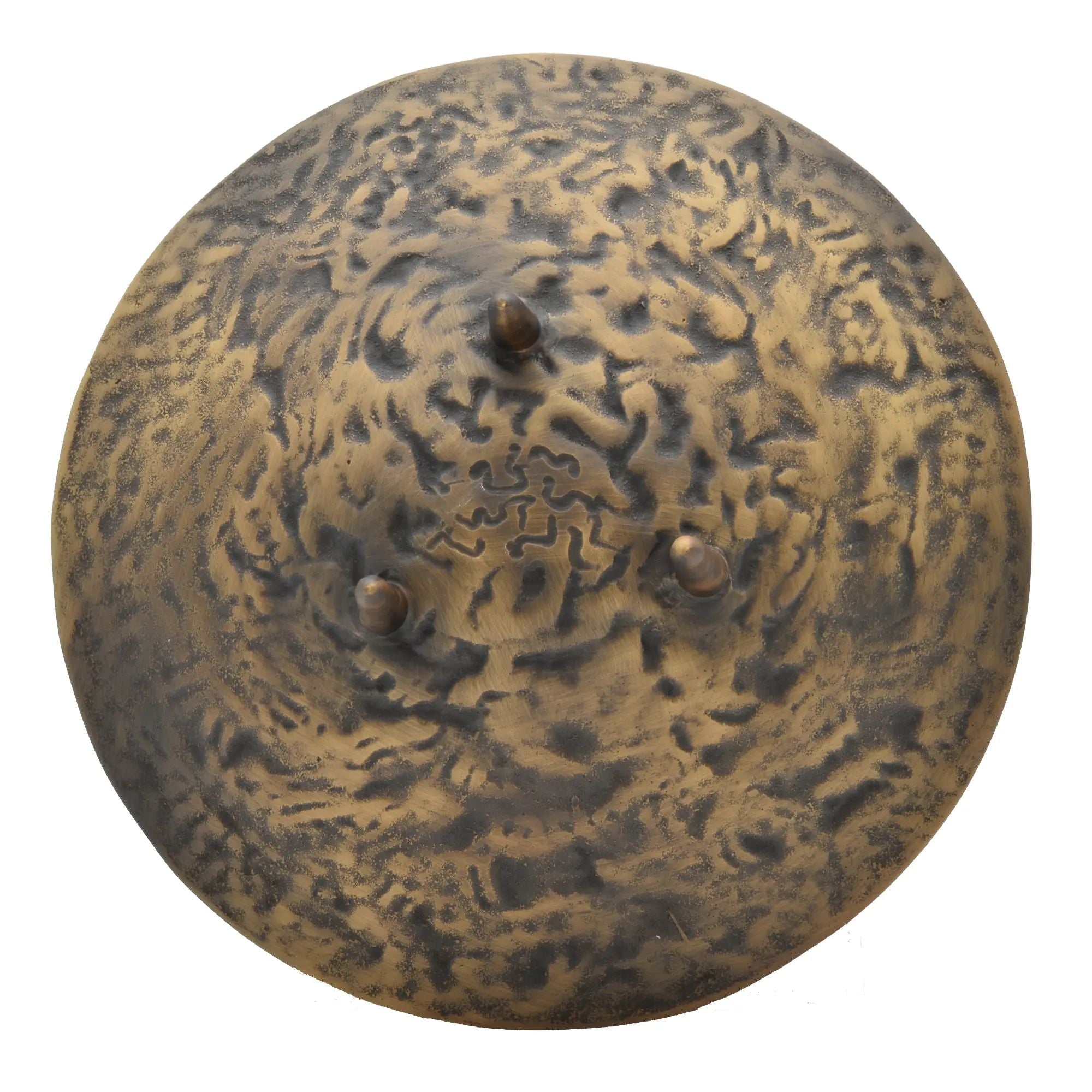 Messingschale - Runde Dreifuß-Dekoschale - Bronze Deko Bowl – Aurea Tripode Nan