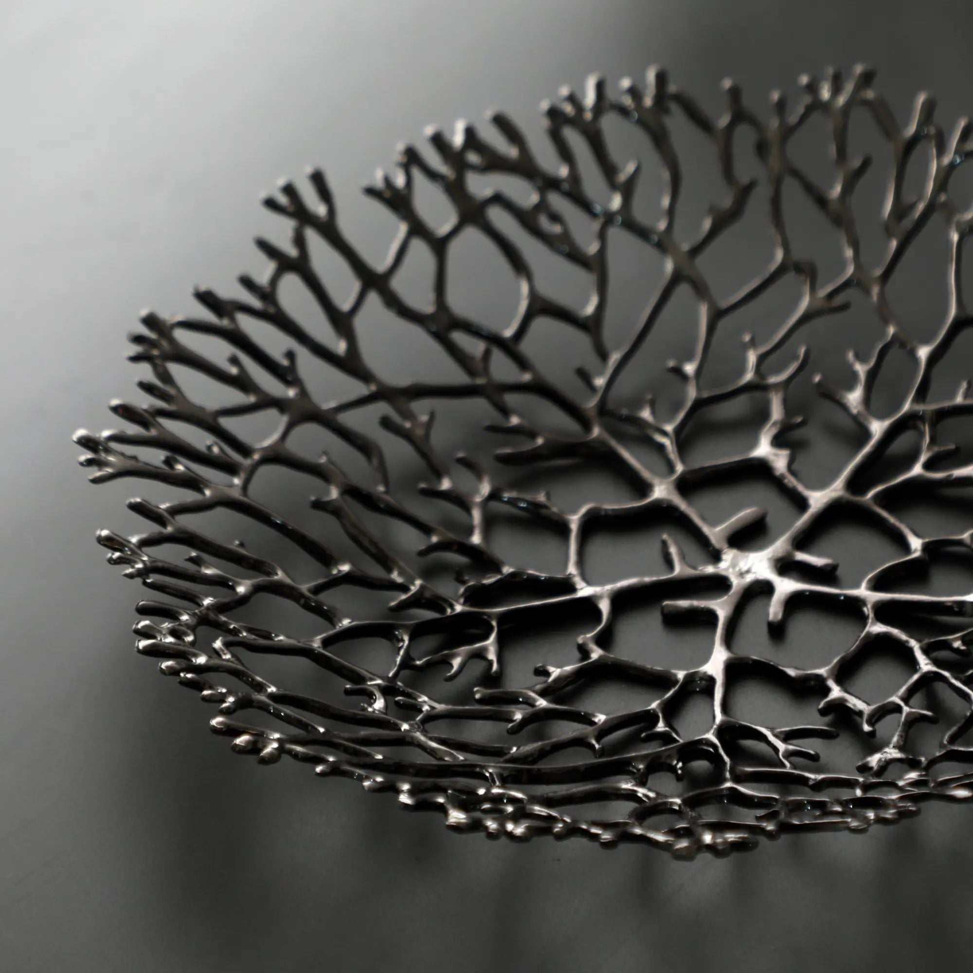 Obstschale - Korallenoptik - Edle Runde-Schale Design-Fruchschale Corallo Bowl Groß