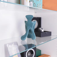 Samtdeko - extravagante Dekoration - Deko- Designobjekt Figur aus Samt Gambe