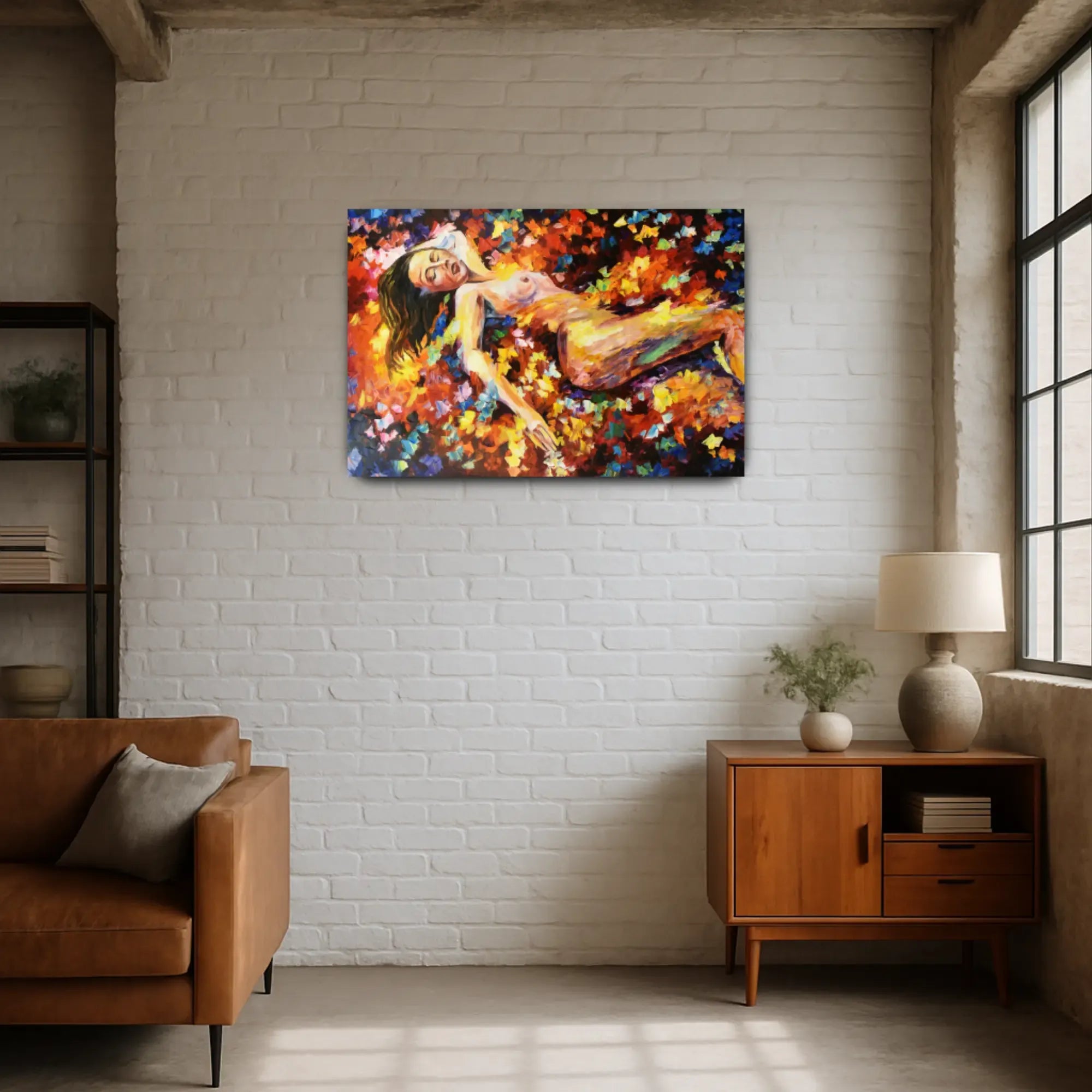 Großes Gemälde - Feuer der Seele