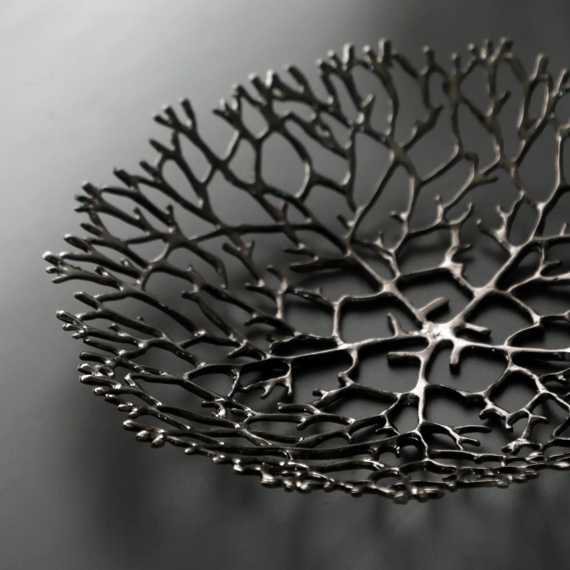 Obstschale - Korallenoptik - Edle Runde-Schale Design-Fruchschale Corallo Bowl Groß