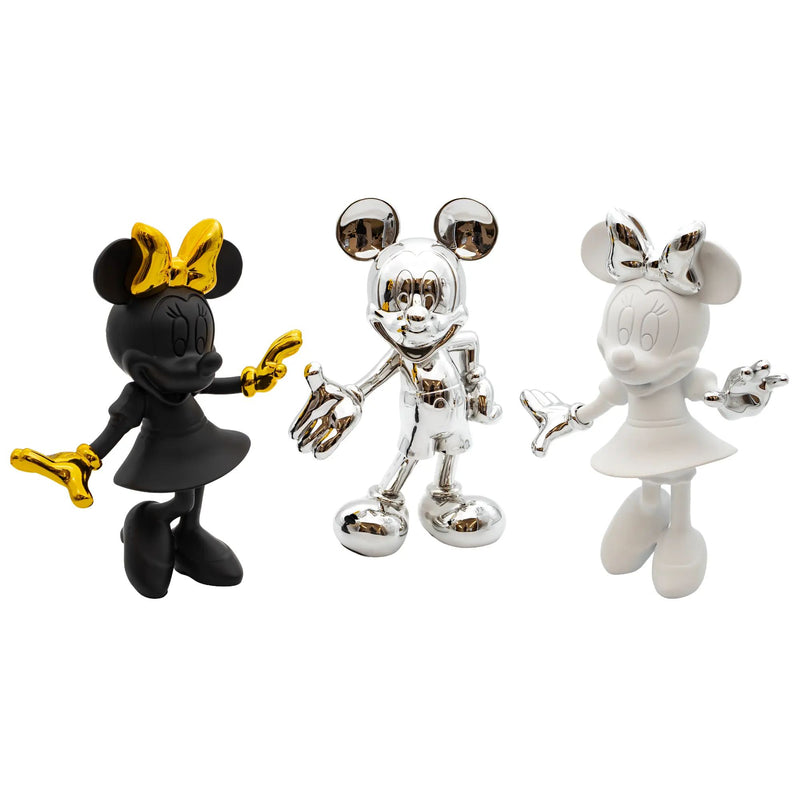 Zeichentrickfigur - Lachende Goldene Minnie Maus Sammlerstück - wel.Minnie Mouse