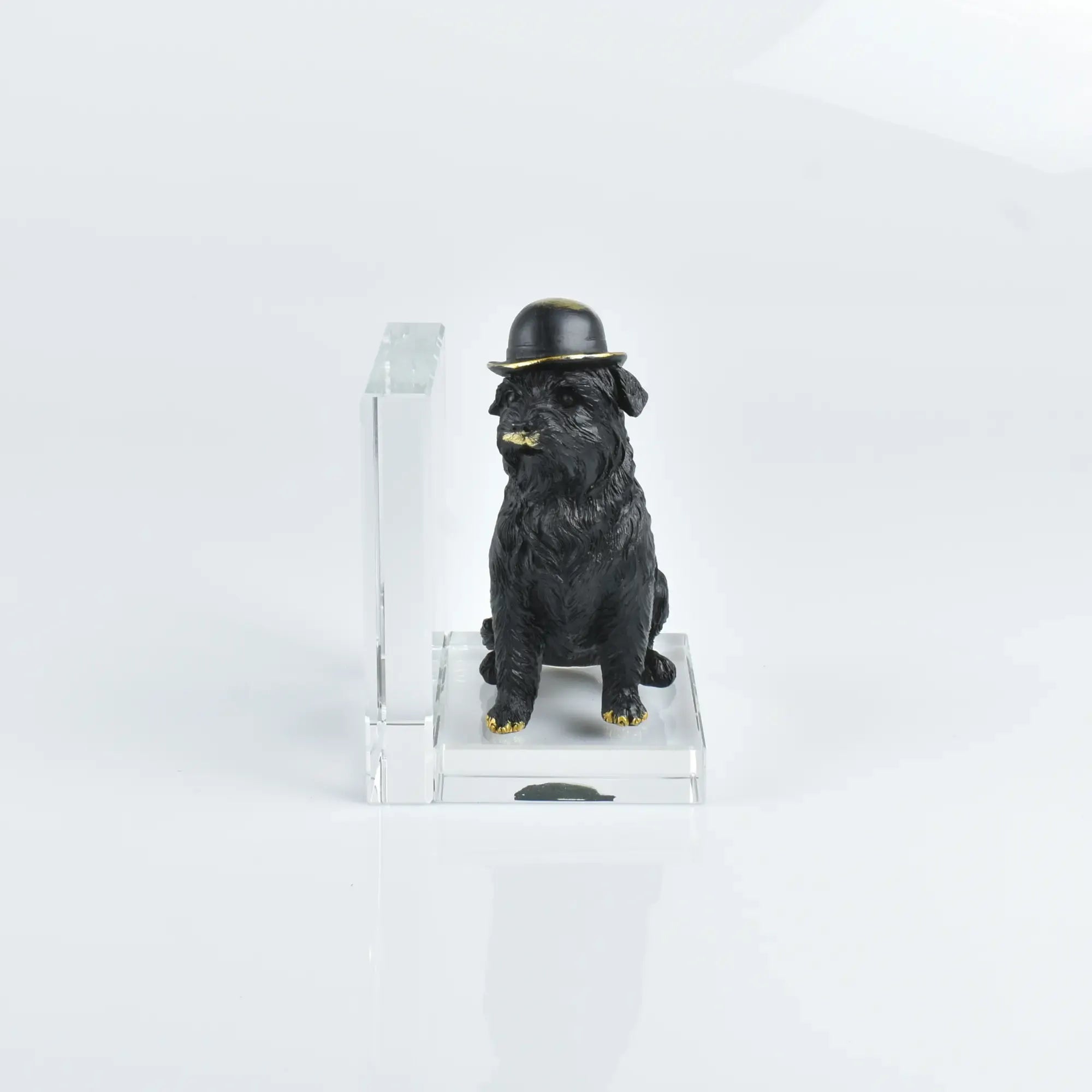 Buchstütze - SET mit zwei Hunden - Buchhalter Deko-Objekt Dogy