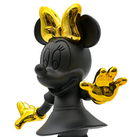 Zeichentrickfigur - Lachende Goldene Minnie Maus Sammlerstück - wel.Minnie Mouse