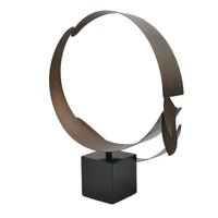 Dekoobjekt - Moderne Designskulptur aus Metall - Skulptur Avantgardistische Ringskulptur Orbis Æternis