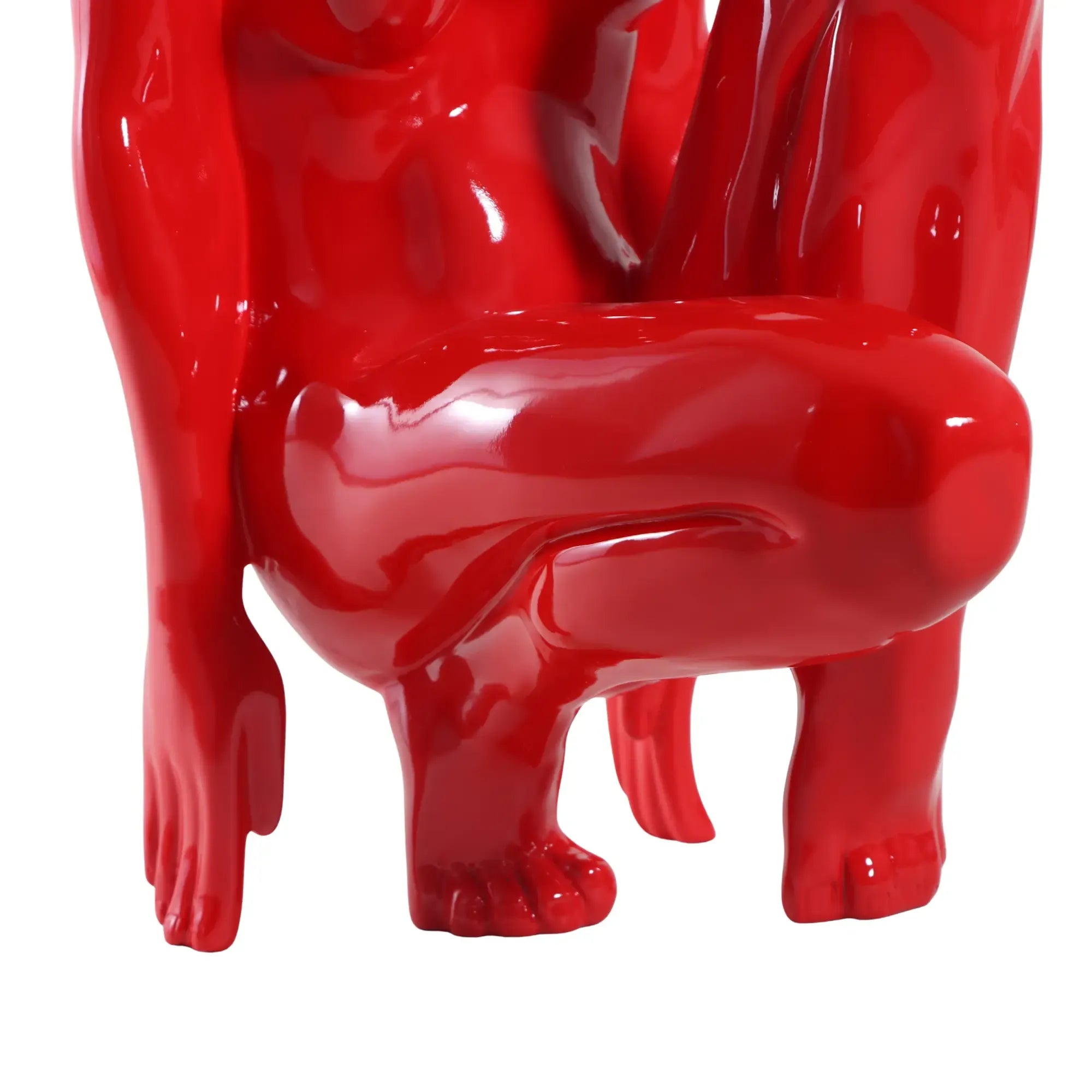 Frauenfigur - Frauenfigur Abstrakte Hochglanz Statue Figura Rubra Default Title