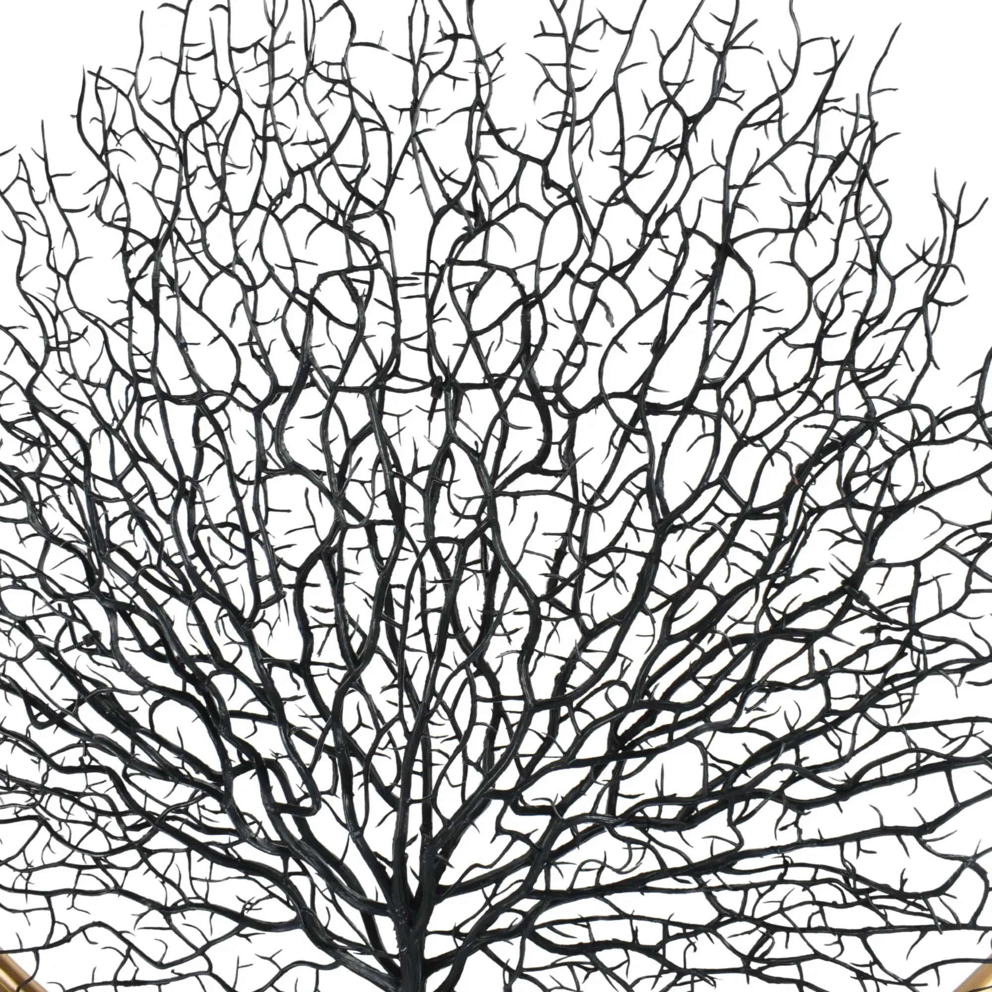 Dekoobjekt - Rund auf Marmorfuß - Edle Deko- Baumskulptur Goldring Zauberbaum Default Title