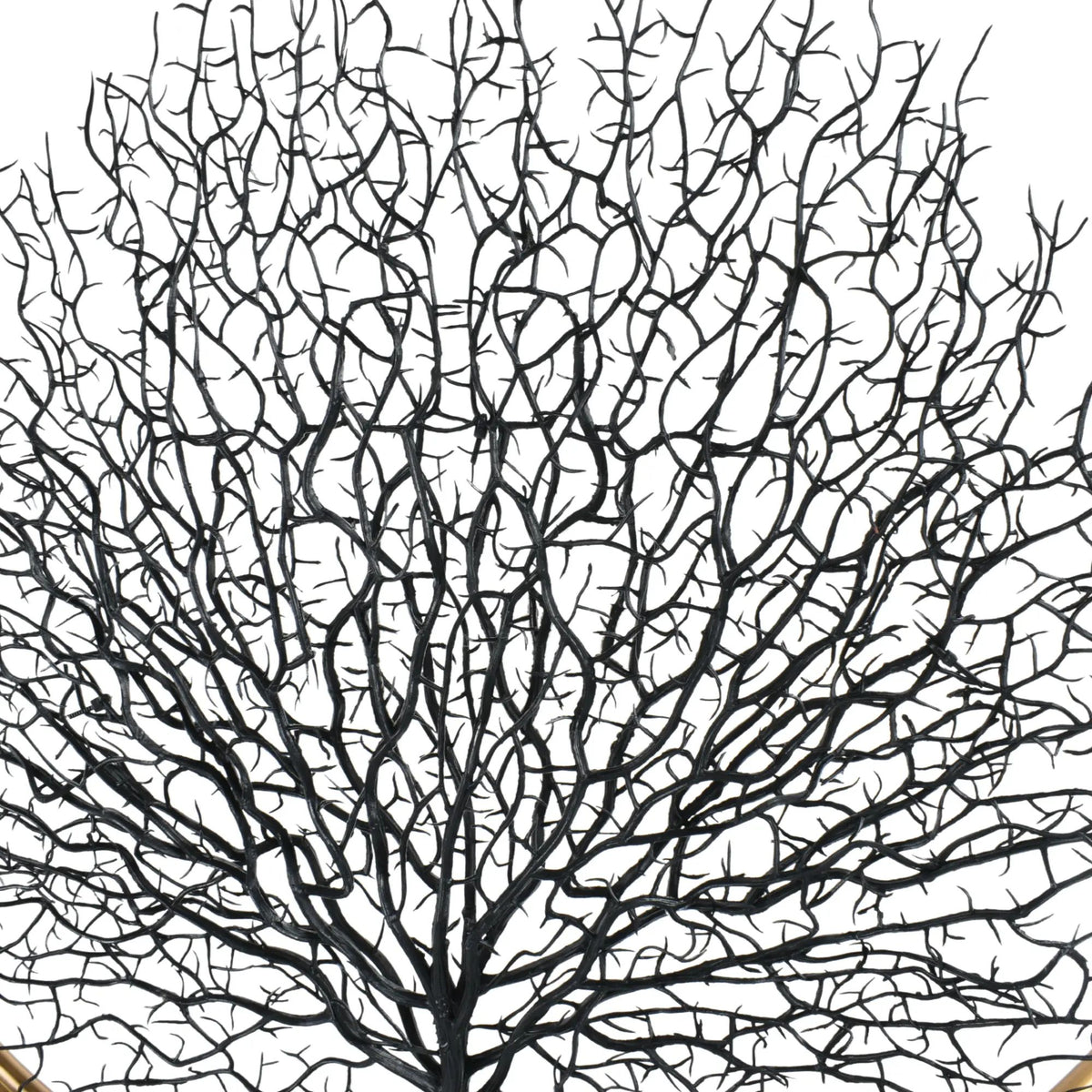 Dekoobjekt - Rund auf Marmorfuß - Edle Deko- Baumskulptur Goldring Zauberbaum