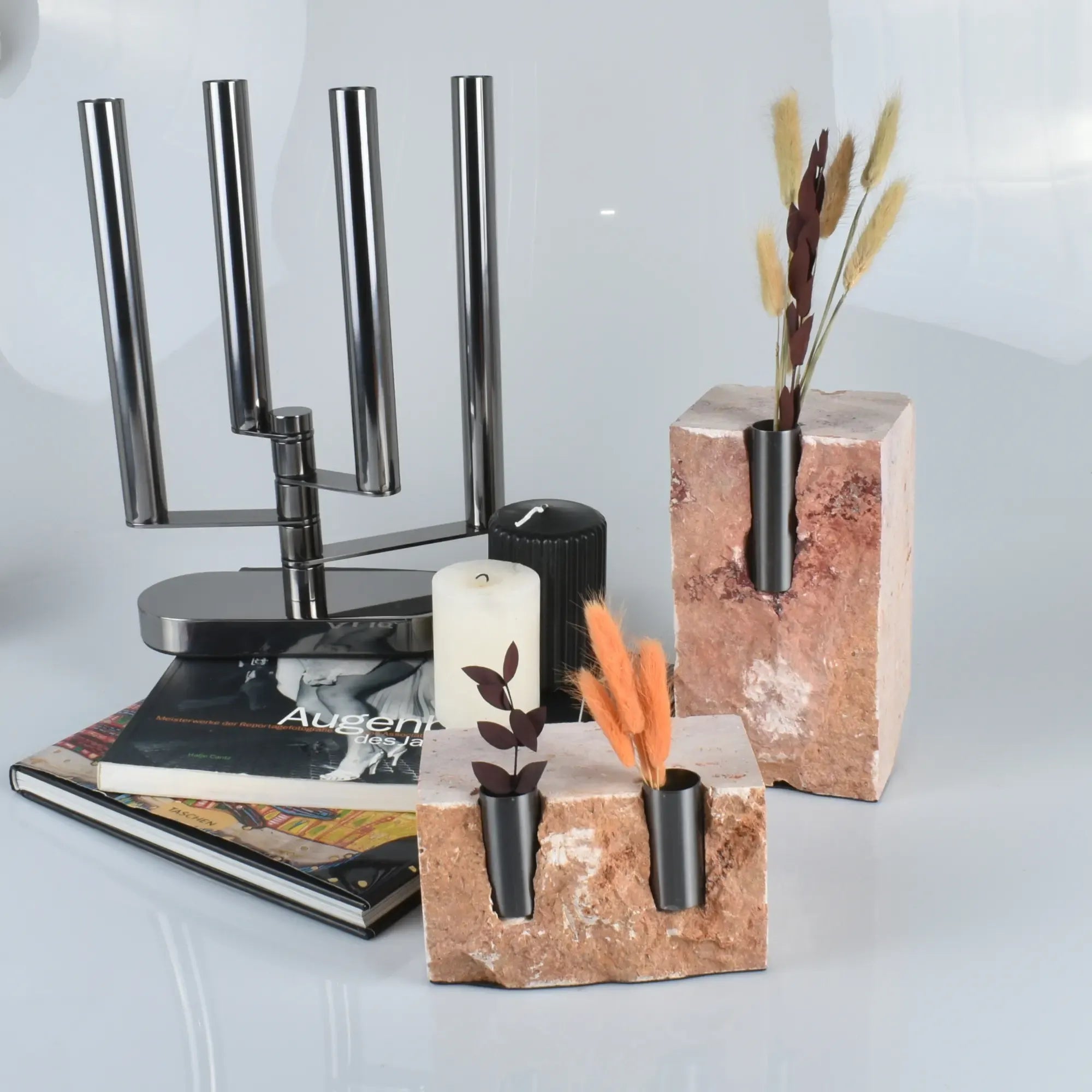 Kerzenständer - 4 Arme - Verstellbarer Kerzenhalter Design Kerzenleuchter Candelabro Default Title