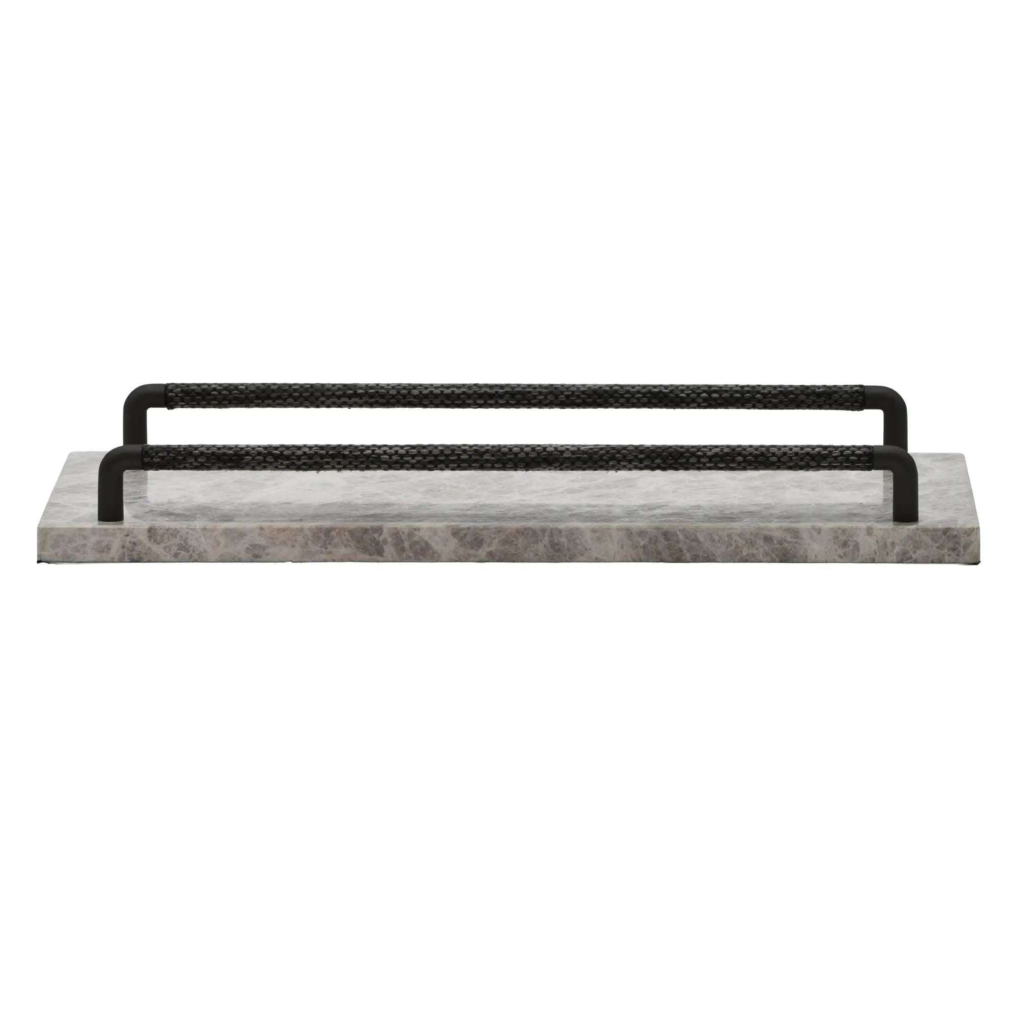Tablett - Marmor mit Griffleisten - Edles Präsentiertablett – Design Serviertablett Pietra Nan