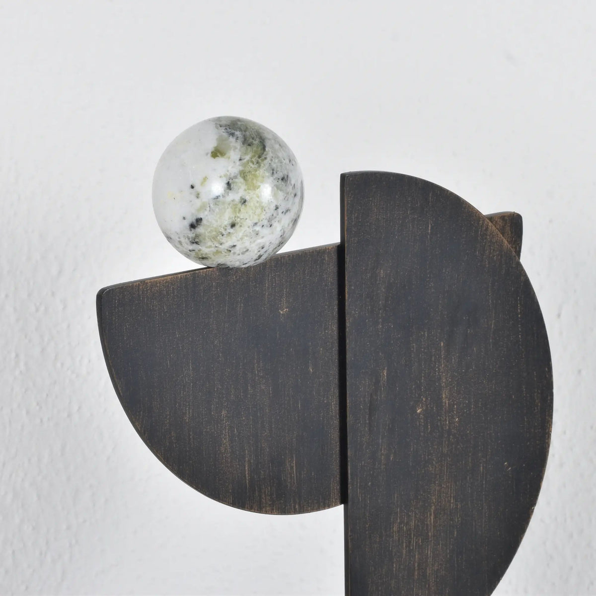 Dekoobjekt - geometirsch - Design Skulptur für Wohnzimmer Regal-Deko Géométrique Bronze