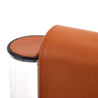 Kaffemaschine-Nespresso-CitiZ - Kapsel-Espressomaschine aus Leder – Cognac-Leder mit Längssteppung – OriginalLine 1,0 L – Classique