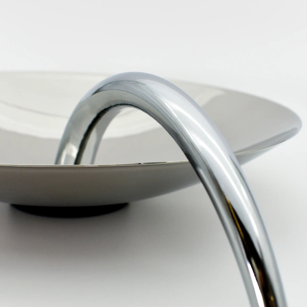 Dekoschale - Rund mit Griff - Elegante Obstschale handgefertigt Lima
