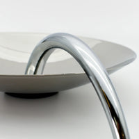 Dekoschale - Rund mit Griff - Elegante Obstschale handgefertigt Lima