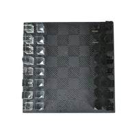 Schachspiel - Naturstein und Glas - Modernes Schachspiel edles Schachset Luxe Strategica