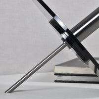 Dekovase - Moderne Design Vase mit Metallständer - Kreiselvaso Giro