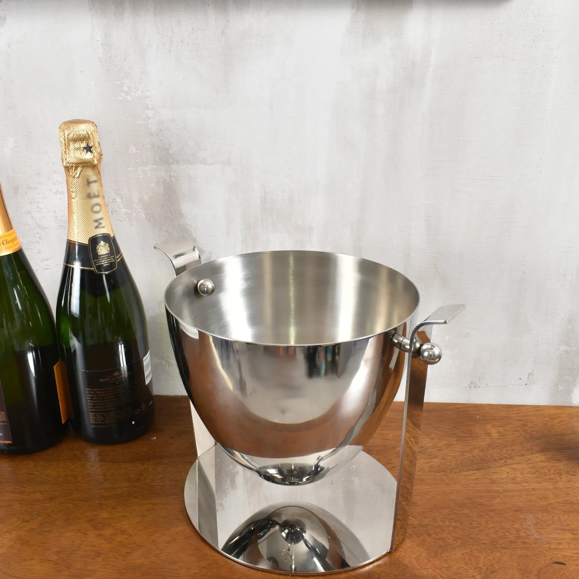 Eiseimer - Flaschenkühler - Edles Champagner-Eimer silberner Eiseimer Calme