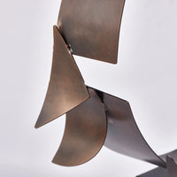Dekoobjekt - Moderne Designskulptur aus Metall - Skulptur Avantgardistische Ringskulptur Orbis Æternis