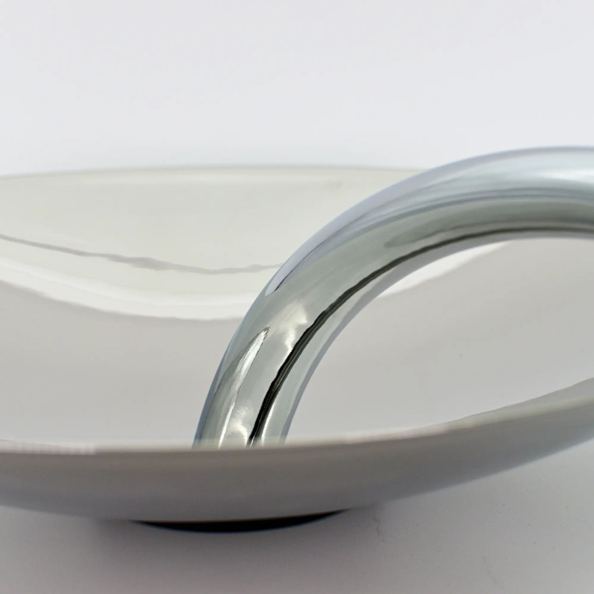 Dekoschale - Rund mit Griff - Elegante Obstschale handgefertigt Lima Default Title
