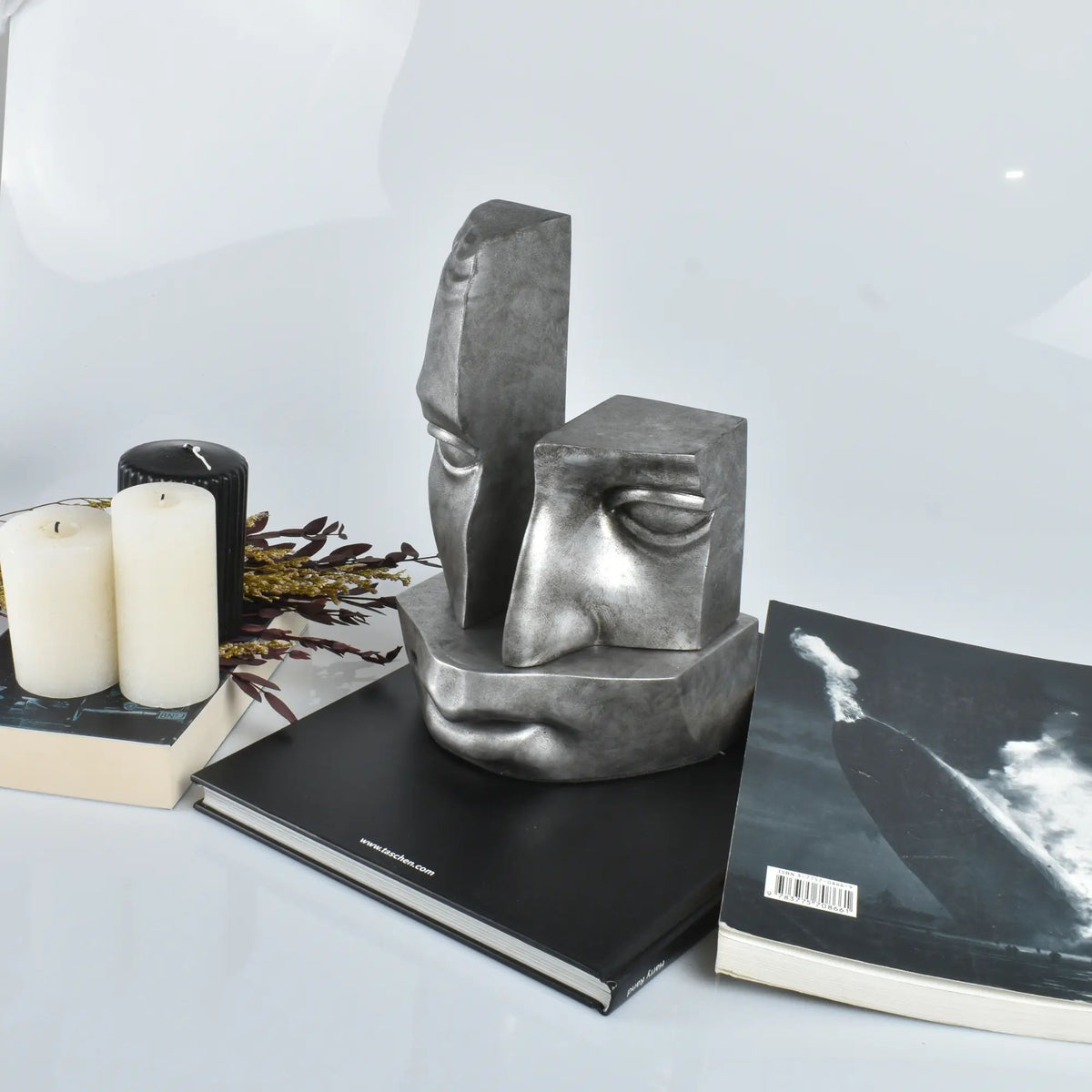 Steingesicht - Steinoptik - Deko Gesichtsskulptur Kopf Dekoration Stonehenge