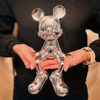 Zeichentrickfigur - Silbener glänzender Micky Maus Sammlerstück - wel.Mickey Mouse