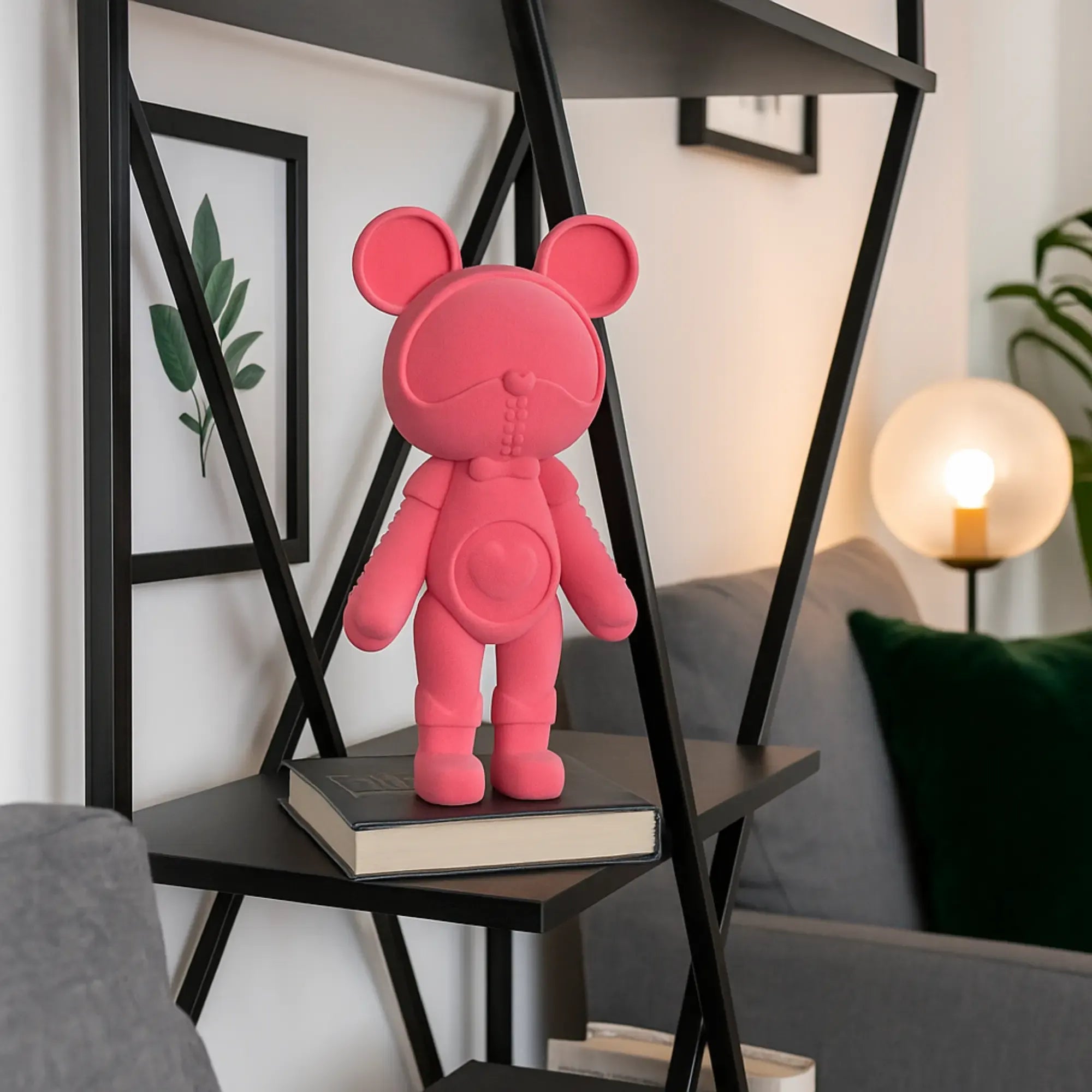 Samtfigur - in Bärform - Trend Dekofigur Bär Deko-Objekt Ours Doux