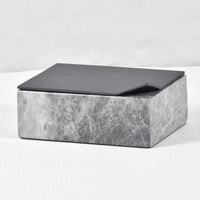 Schmuckkästchen - Marmor Schmuckbox mit Deckel - Edle Schmuckaufbewahrung Box Obsidian Vault