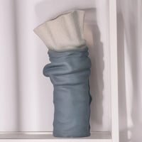 Keramikvase - handgemachte Designvase - Skulpturale Standvase Ondula Terrae