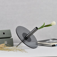 Dekovase - Moderne Design Vase mit Metallständer - Kreiselvaso Giro