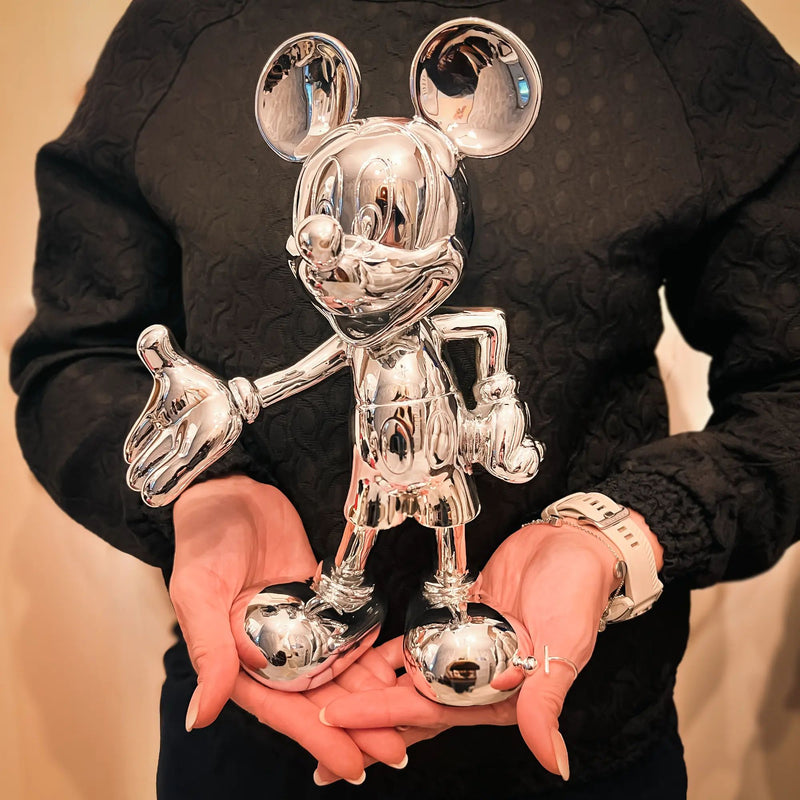 Zeichentrickfigur - Silbener glänzender Micky Maus Sammlerstück - wel.Mickey Mouse