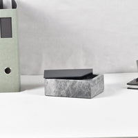 Schmuckkästchen - Marmor Schmuckbox mit Deckel - Edle Schmuckaufbewahrung Box Obsidian Vault