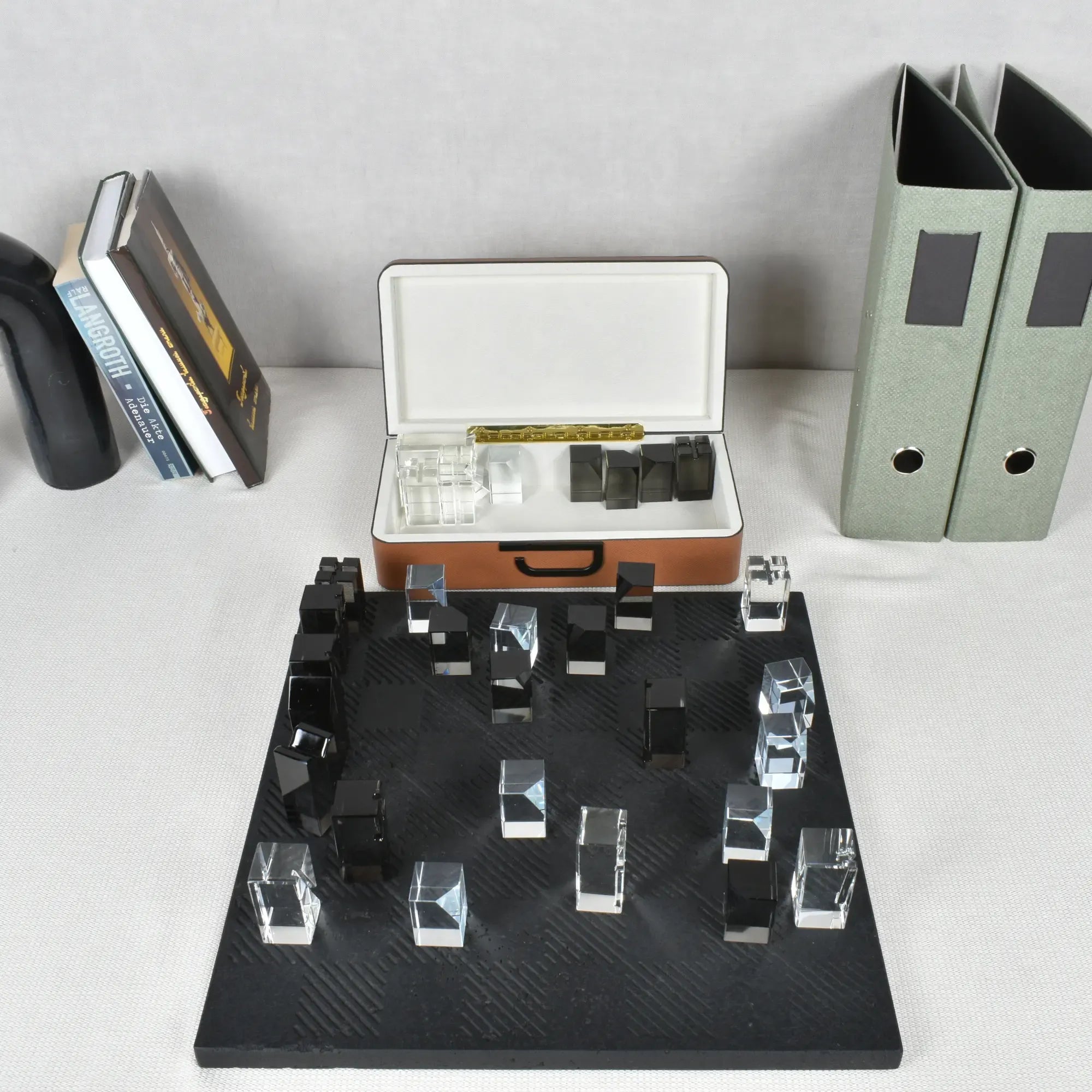 Lederbox - rechteckig mit Deckel - Edle Accessoirebox stilvolle Schmuckbox Aristo Case