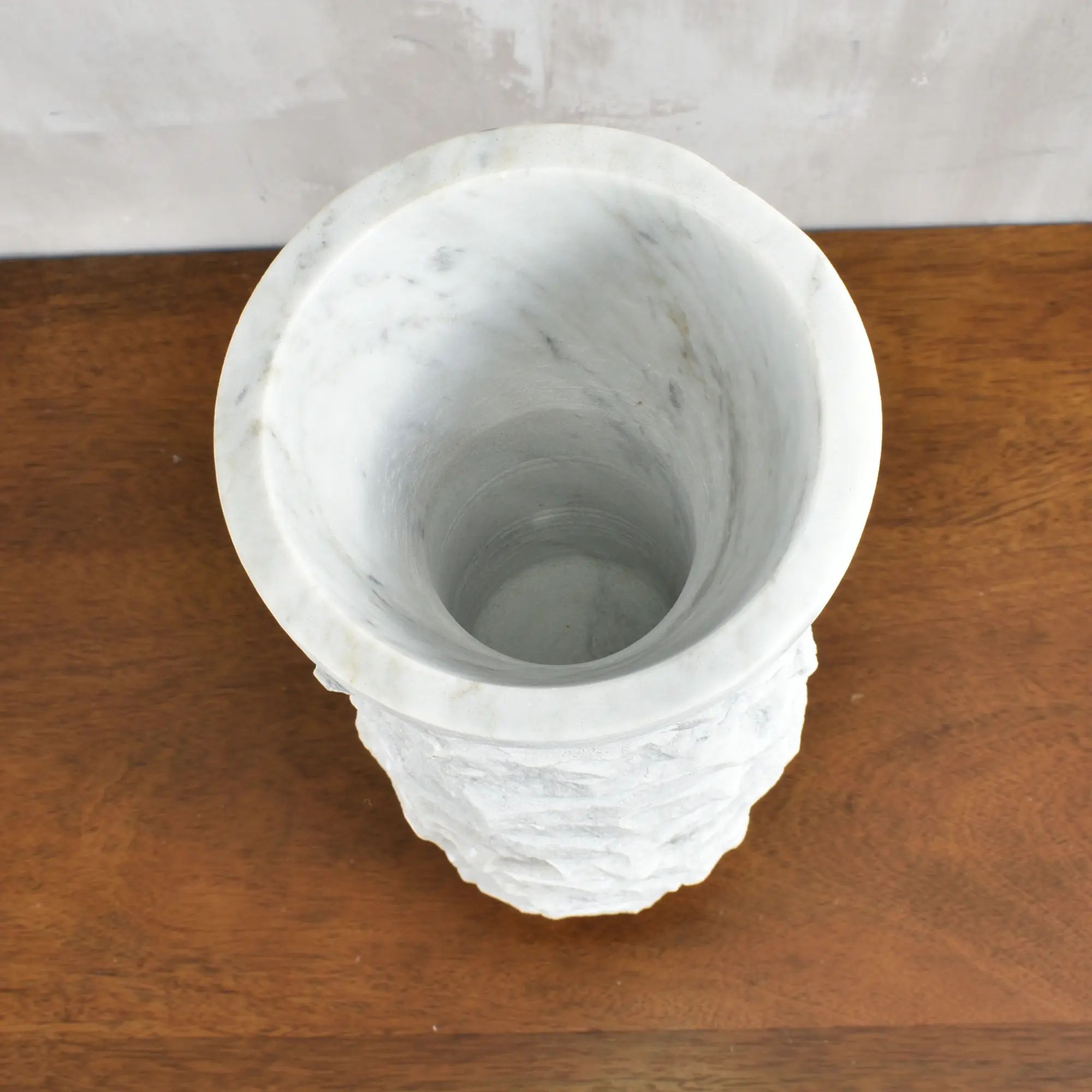 Reliefvase - Asymmetrische Naturstein Vase - Marmor Deko Vase Strata Default Title