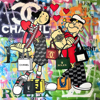 Großes Gemälde - Luxury Love