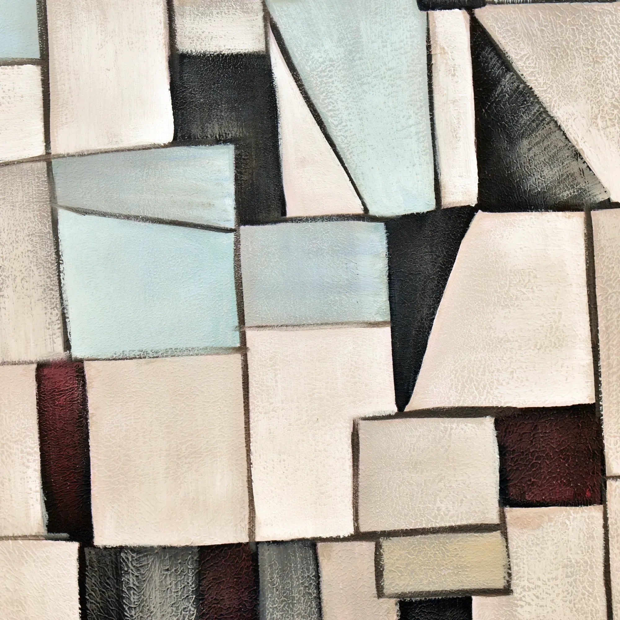 Großes Gemälde - Geometrie der Stille