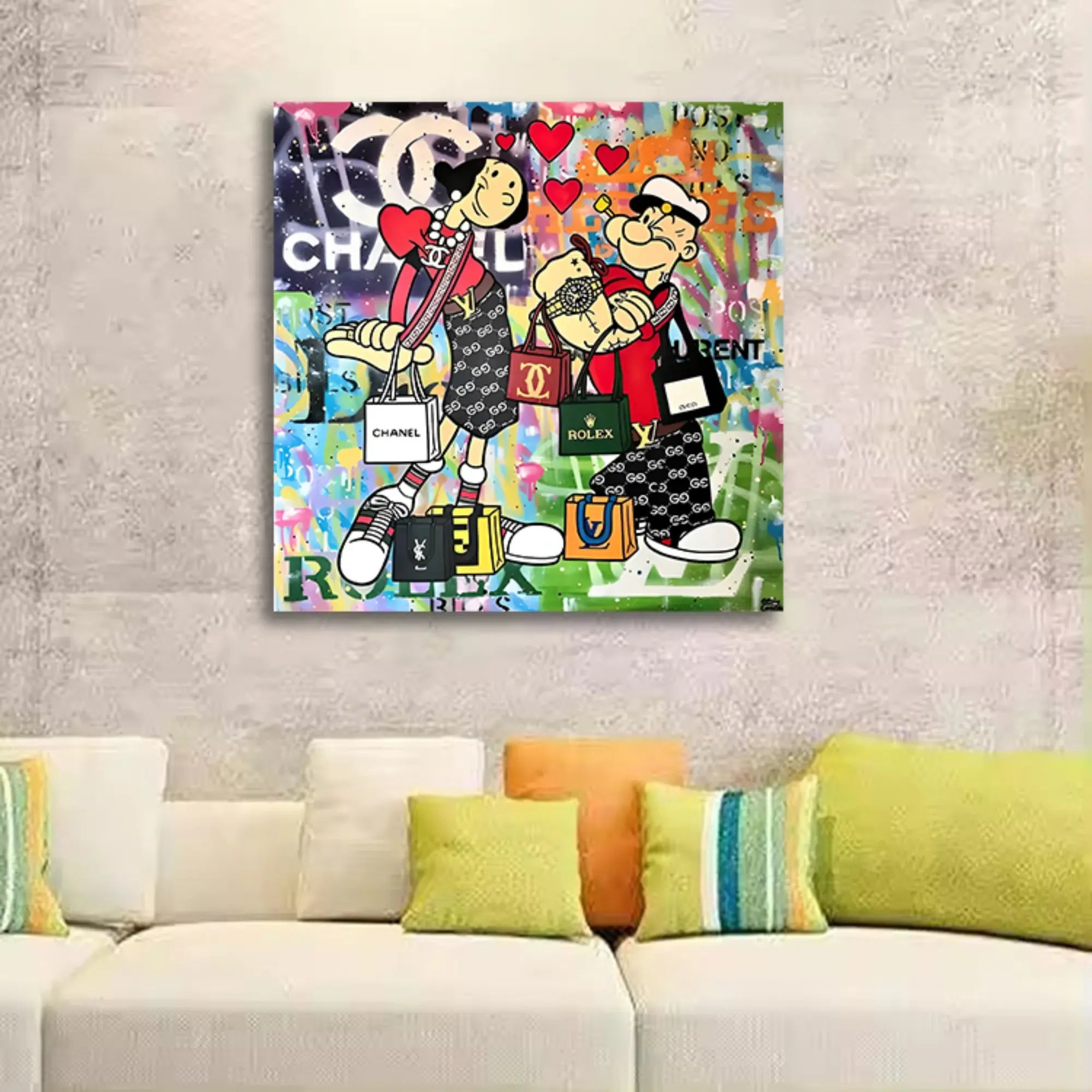 Großes Gemälde - Luxury Love
