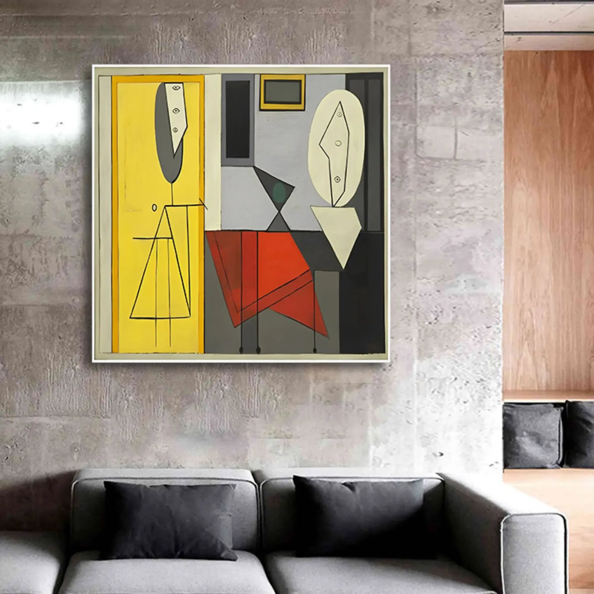 Großes Gemälde - Geometría de Encuentros