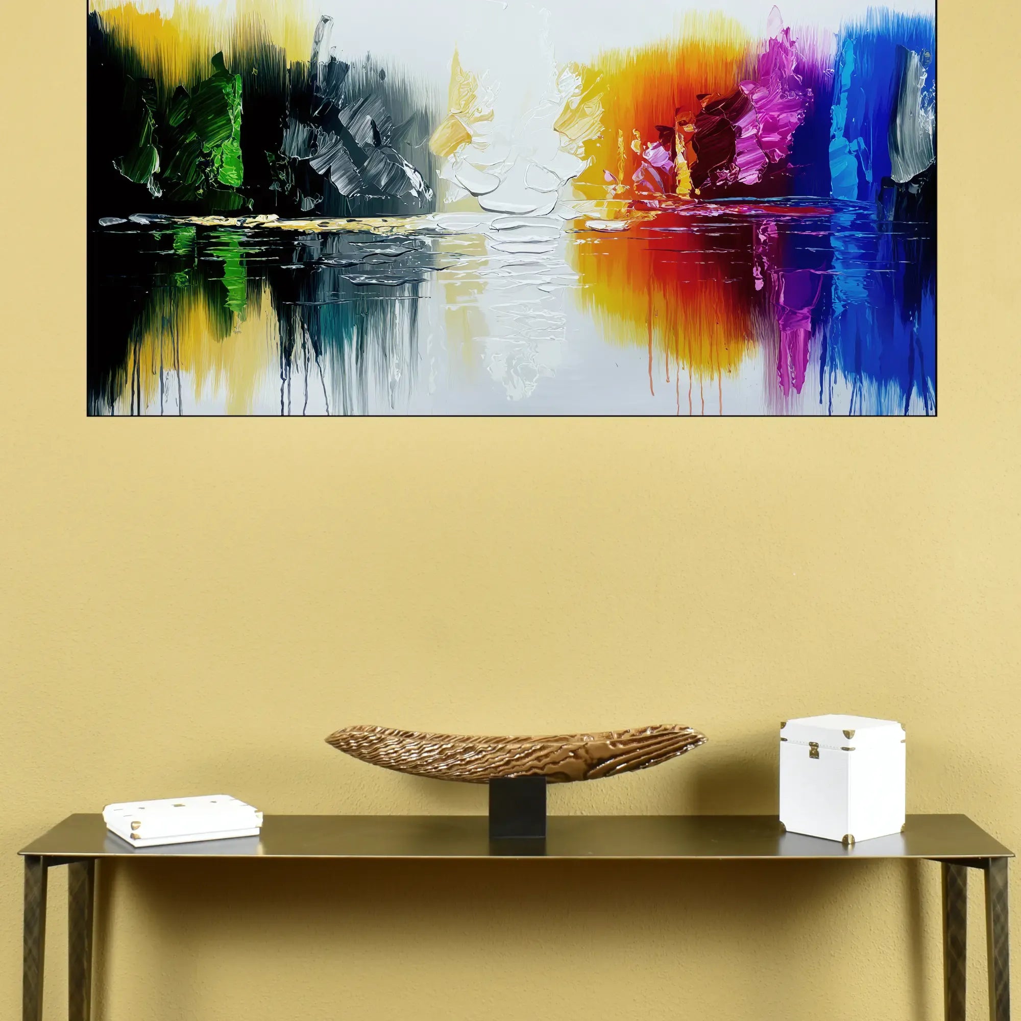 Großes Gemälde - Farben der Stille