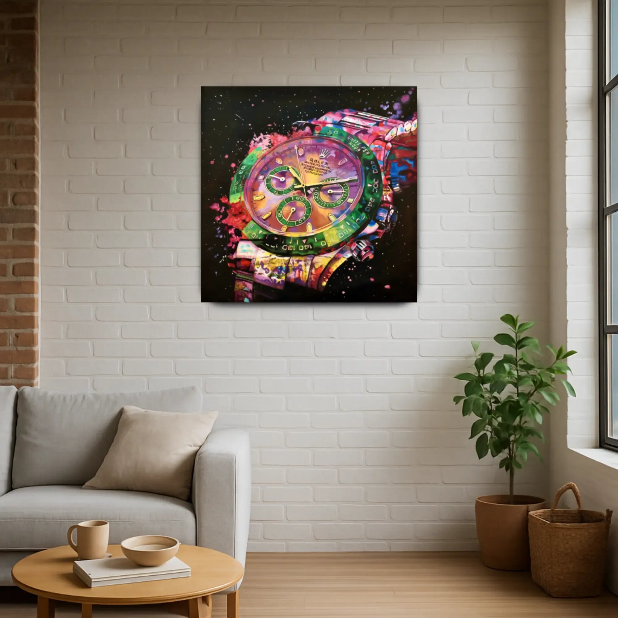 Großes Gemälde - Zeit im Farbrausch Default Title